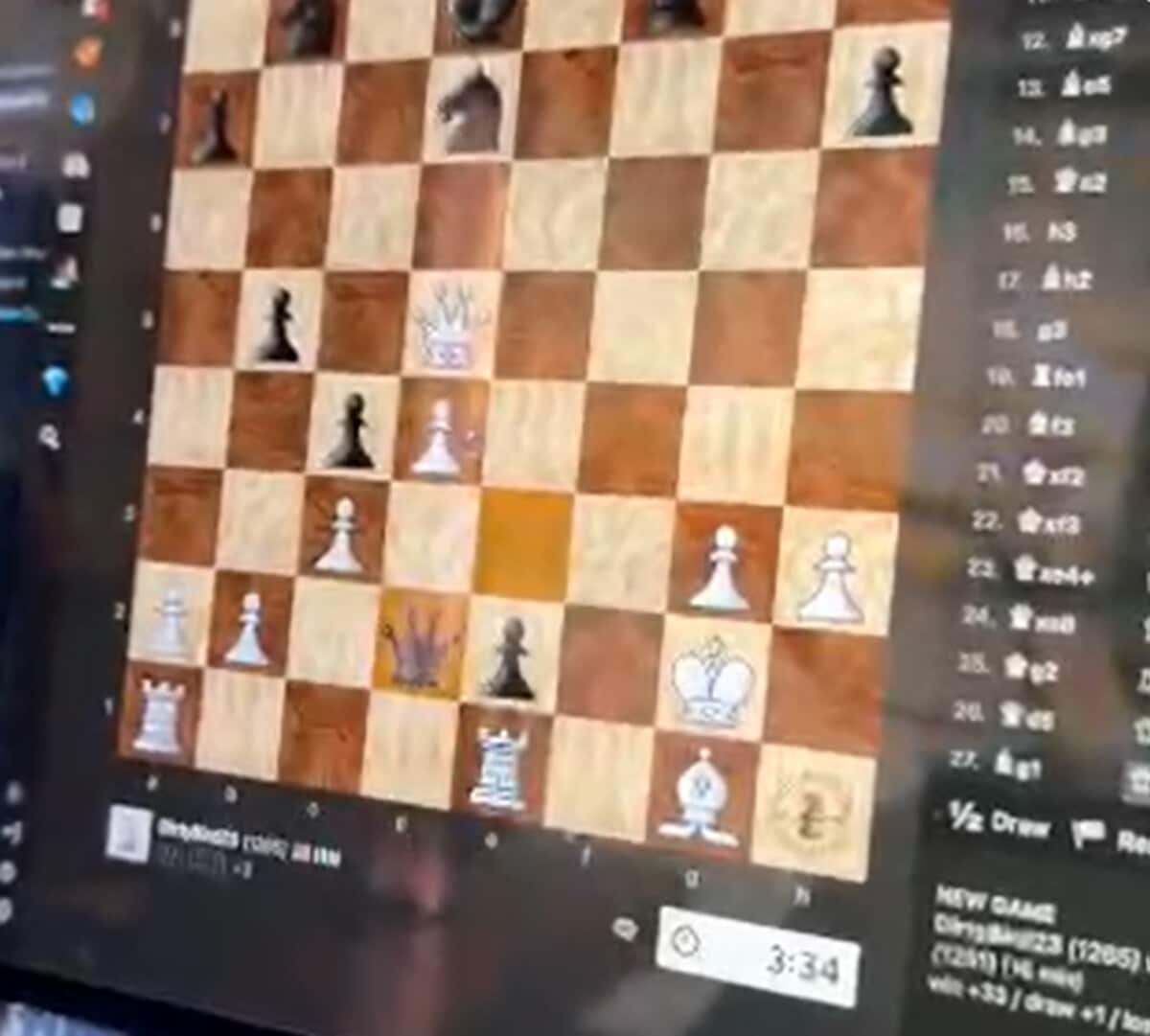 jouer aux échecs avec jetons